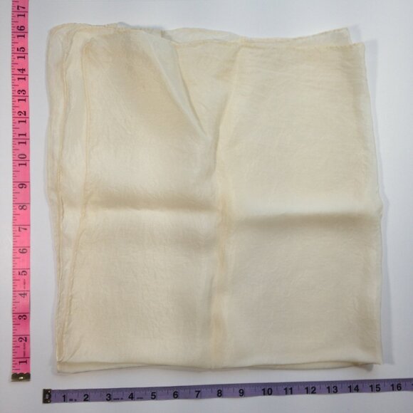 Lot 5 Vintage Handkerchiefs from the 50's handmade borders - Picture 8 of 13